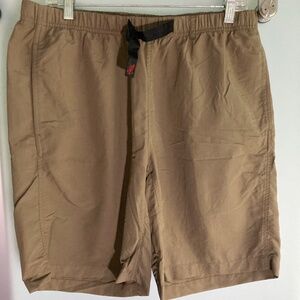 Gramicci Large Men's hiking shorts quick dry, moisture wicking Khaki Comfort